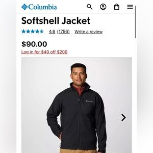 Columbia Men's Black Jacket